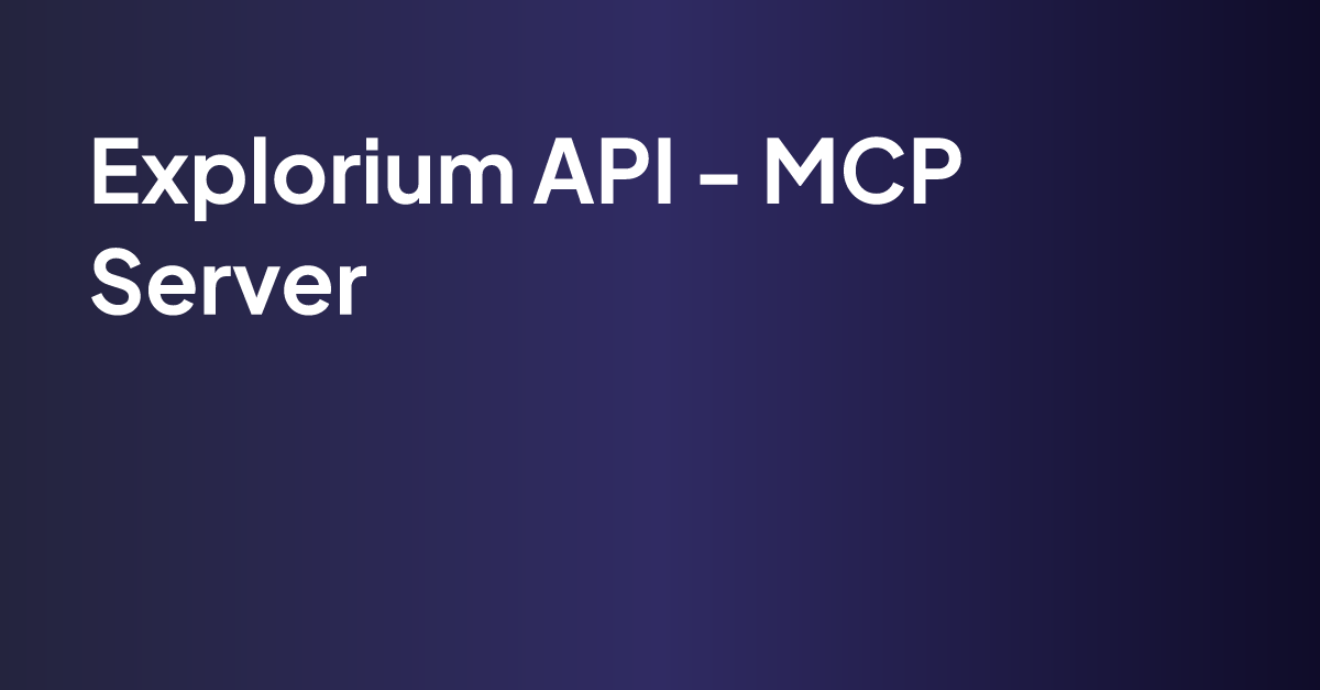 Explorium api mcp server